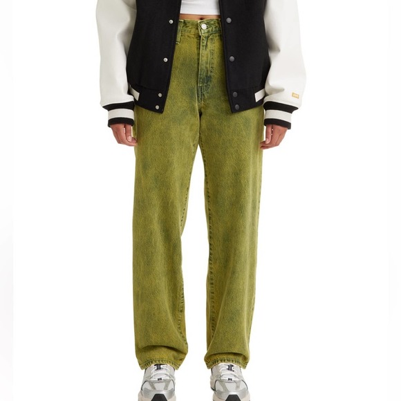 Levi’s 94 Baggy Jeans Acid Washed Green Retro 90’s Mid-Rise Straight… - Picture 2 of 6